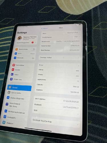 ipad pro 11 inch M1 256 gb 3rd gen