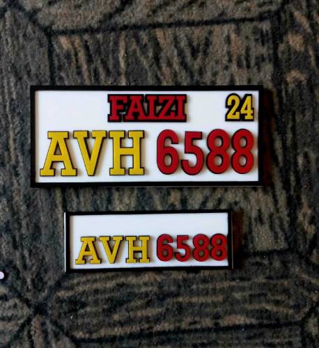 Fancy bike plate/bike fancy plate/bike name plate/bike number plate/nu