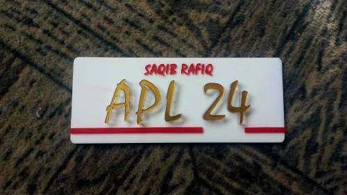 Fancy bike plate/bike fancy plate/bike name plate/bike number plate/nu