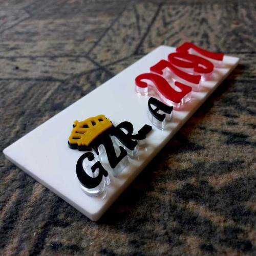 Fancy bike plate/bike fancy plate/bike name plate/bike number plate/nu