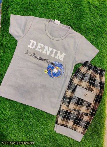 Blended printed shirt And Shorts set 