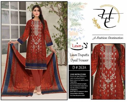 Lawn Digital Print 3pc