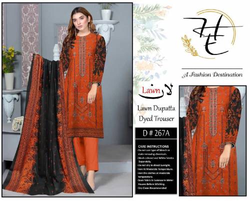 Lawn Digital Print 3pc