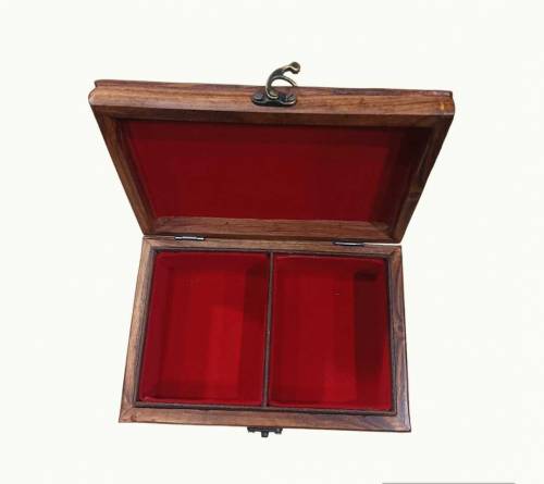 Wooden Jewelry And Make up Box, Carved Faces Jewellery Box.