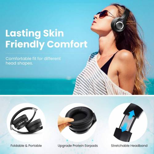 ELEGIANT Over-Ear Bluetooth 5.0 Headset Superior Bass with HiFi Stereo