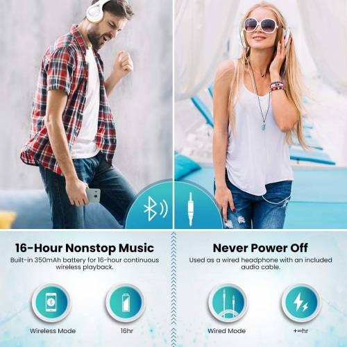 ELEGIANT Over-Ear Bluetooth 5.0 Headset Superior Bass with HiFi Stereo