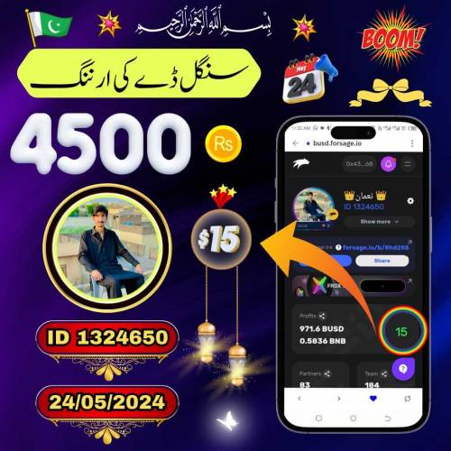 ghr bethy mobile sy  rozana 3 sy 4 hazar kmana chahty hn to rabta kren