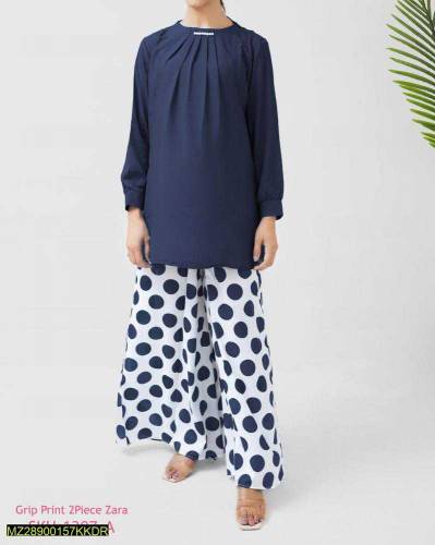 2pc Round neck dress 
