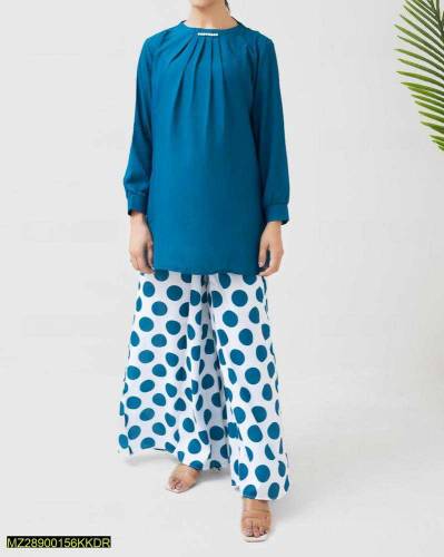 2pc Round neck dress 