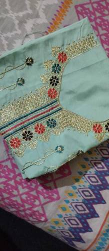 2 piece unstitched embroidered dress 