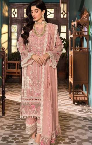 stitched 3 piece luxury lawn outfit 
