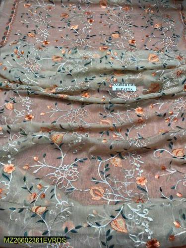 3 piece women  stitched Lawn embroidered suit