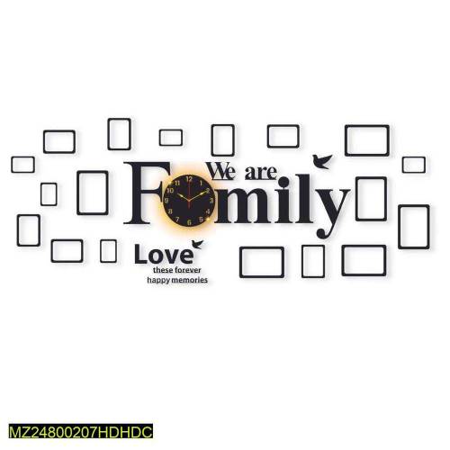 Alphabets  Design Laminated Wall Clock With Backlight