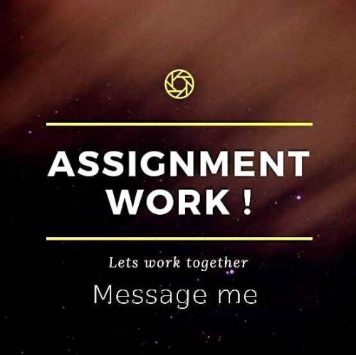 Assignment work available 