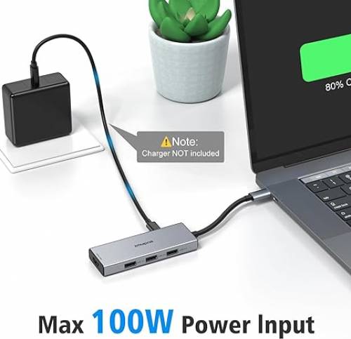 Docking Station for MacBook Pro Air, USB C Docking Station 6 in 1 Dual
