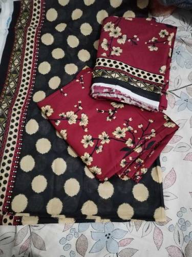 women 3 piece unstitch suit