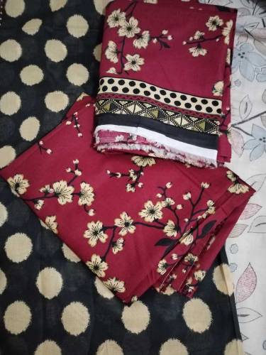 women 3 piece unstitch suit