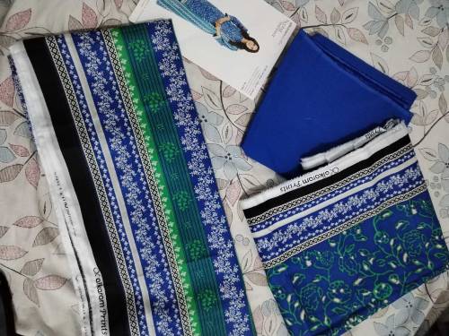 women 3 piece unstitch suit