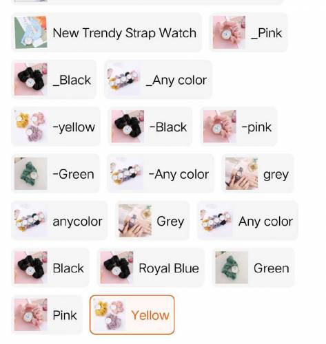 Korean watches Crunchy Watch and Bracelet watches for girls Ins Girls 