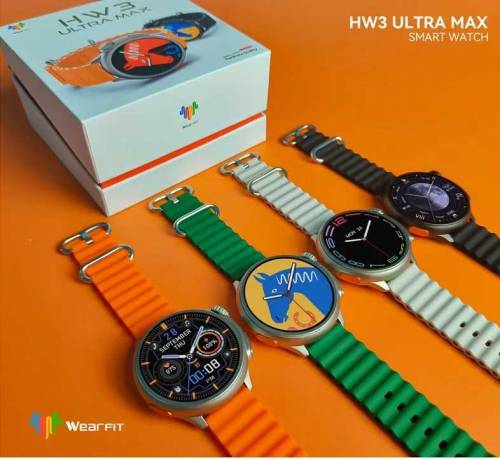 HW3 Ultra Max Smart Watch Round/Circle Dial Bluetooth Calling Sports M