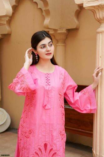 2pc embroidered stich woman lawn dress 
