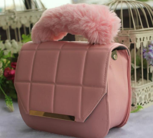 Women PU Leather plain Hand Bag