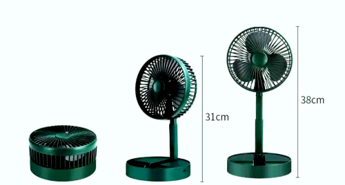 Electric Fan Foldable Portable Retractable Desk Fan 