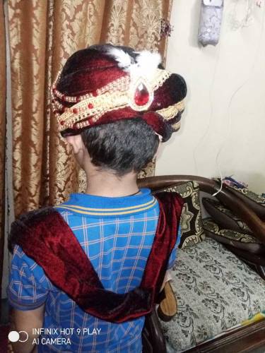 maroon welvet sherwani
