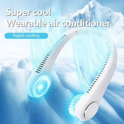 mini portable Rechargeable Neck Fan 