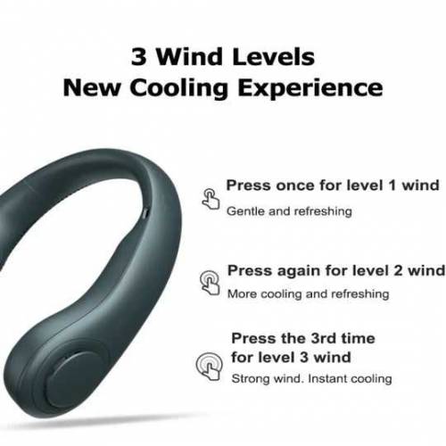 mini portable Rechargeable Neck Fan 