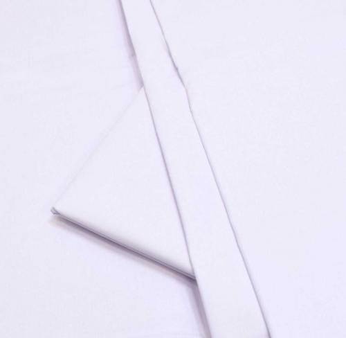 White color Unstiched Hard Cotton plain suit for men's 