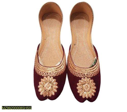women's Velvet embroidered fancy Khusa 