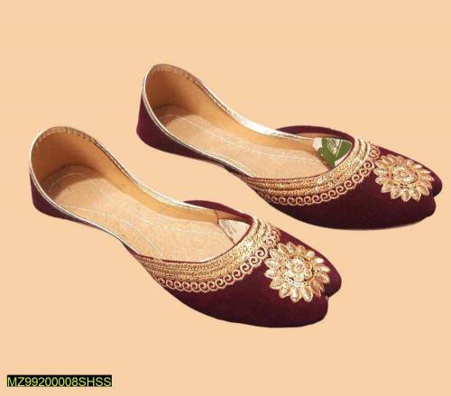 women's Velvet embroidered fancy Khusa 