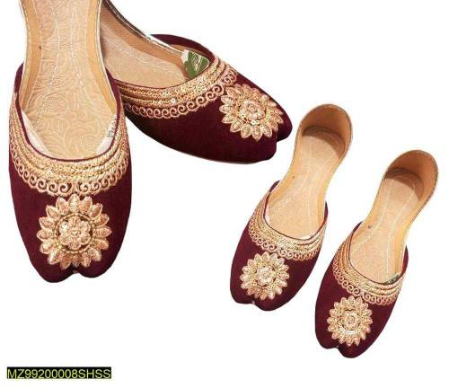 women's Velvet embroidered fancy Khusa 