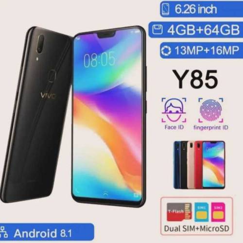 vivo Y85 4 GB RAM 64 GB ROM CHARGER BACK COVER WARRANTY AND BOX PACKED