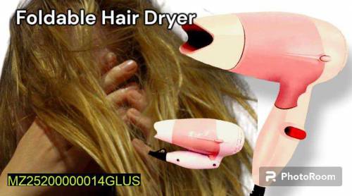 foldable fabulous 700w hair dryer pink