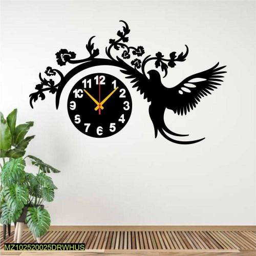 Eagle wooden design wall clock 