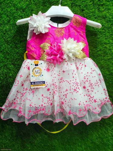 Baby girl frock and trouser set
