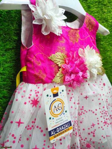 Baby girl frock and trouser set