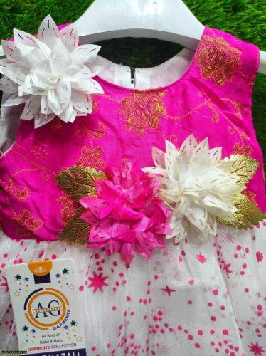 Baby girl frock and trouser set