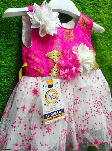 Baby girl frock and trouser set