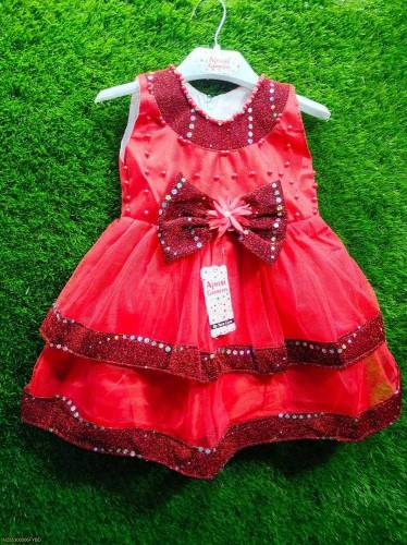 Baby girl frock and trouser set 