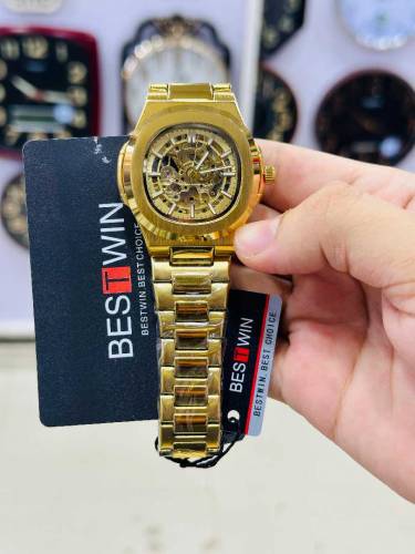 Bestwin Skeleton Dial | stainless steel 