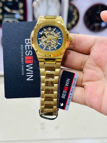 Bestwin Skeleton Dial | stainless steel 