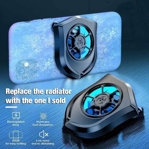 Mobile Phone Radiator Universal Phone Cooler Fan Suction Cup Holder He