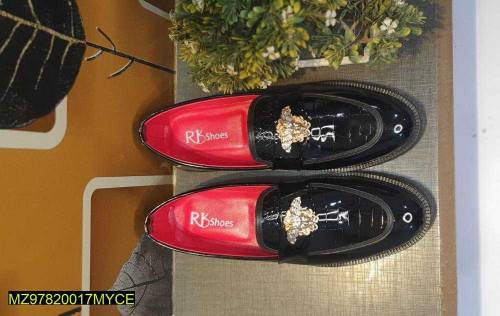 imported shiny leather shoes 