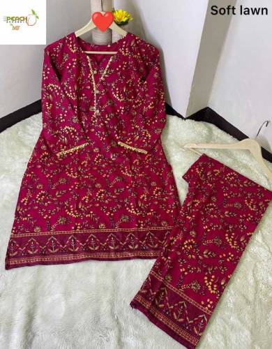 Stitched lawn 2pc suit
