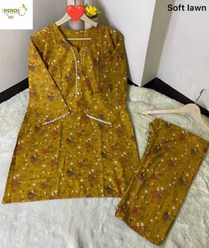 Stitched lawn 2pc suit