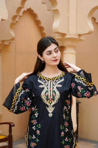 women 2pc cut work embroidery suit 
