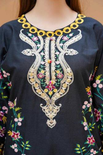 women 2pc cut work embroidery suit 